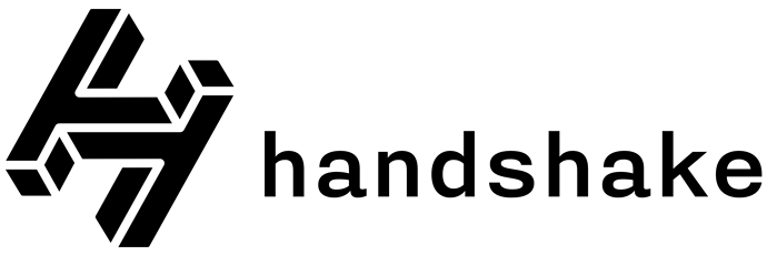 Handshake wordmark black