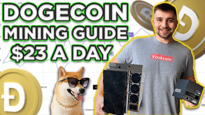 Mining $23 a day with dogecoin