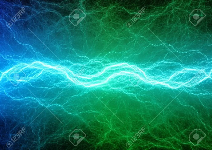 78615124-green-and-blue-lightning-abstract-electrical-background