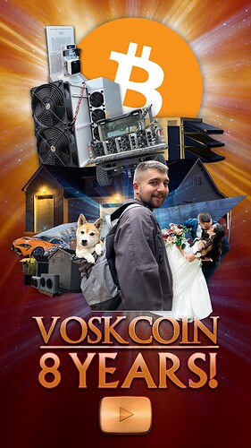 VoskCoin youtube channel 8 years!