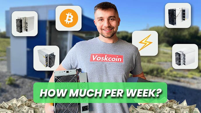 how much mining per week